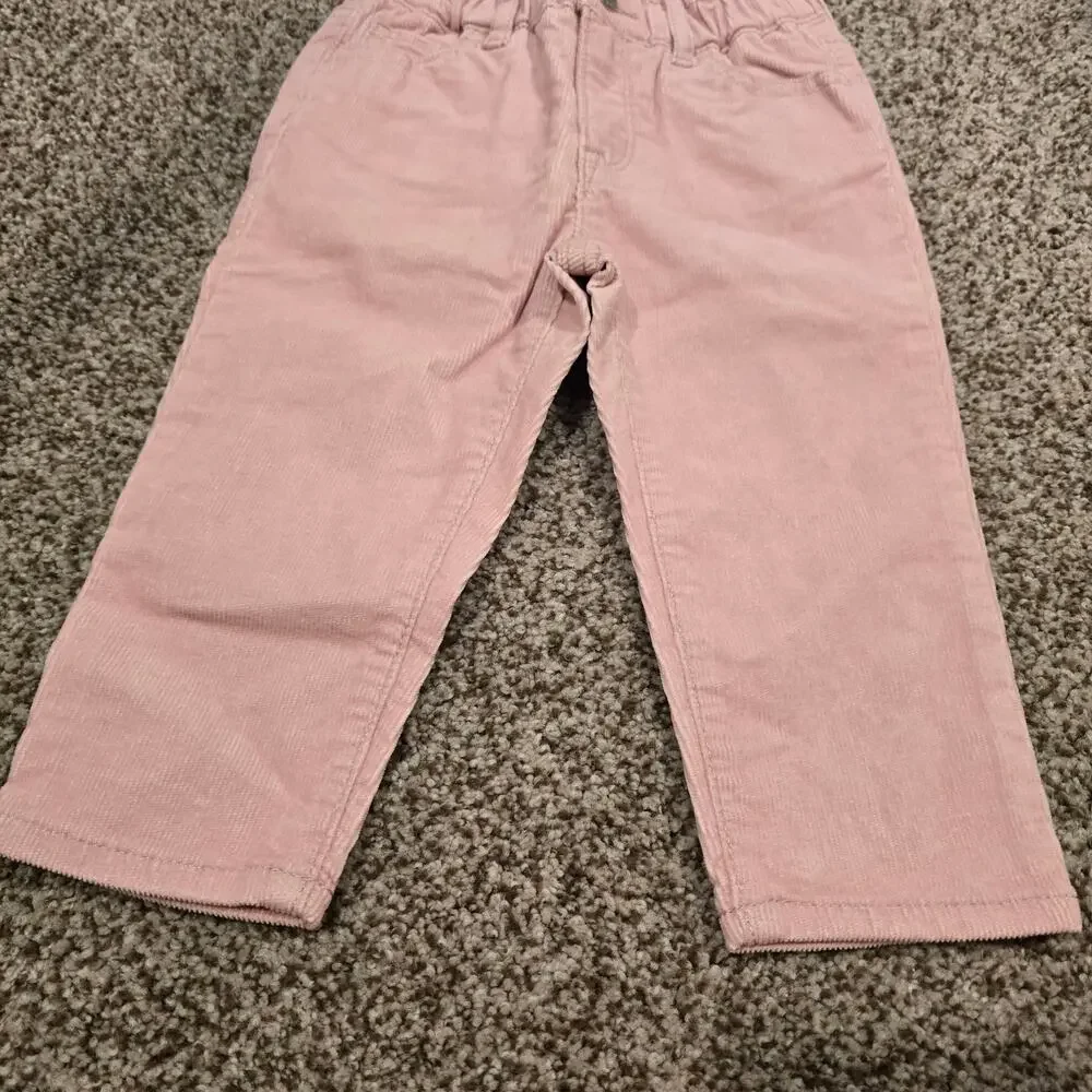 Toddler Girl Baby Baby Gap Just Like Mon Jean Pink Corduroy Pants | Size 2